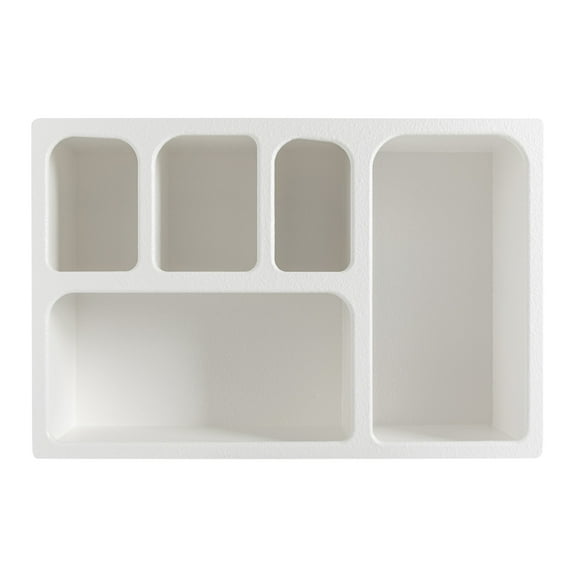 ChicHomey White Geometric Wall Shelves Floating Shelves Wall Mounted Storage Organizer