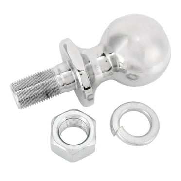 BOROCO Hitch Ball 1‑7/8in Diameter Chrome Hex Nut Hitch Ball for ATV UTV Lawn Tractor 5/8x1‑3/4in Shank 2000 LBS