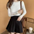 thumbnail image 4 of Blusa Suéter Para Mujer Cuello Alto Casual De Manga Largas, 4 of 8