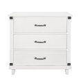 thumbnail image 5 of Home Adores Jeralyn Wooden Nightstand with Drawers, Shelf Grey 27.4''L*15.9''W*27.95''H, 5 of 5