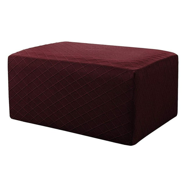 Otomano - Cojín para Reposapiés Almohada de Apoyo para Escritorio de Oficina, Viaje en , Automóvil, Campamento, , Adultos Rojo vino Macarena Cubierta de puf otomano