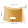 thumbnail image 4 of Inteprter Taburete plegable portátil Banco de silla de plástico antideslizante para exteriores para baño Camping Viajes Pesca Muebles de casa de muñecas, 4 of 6