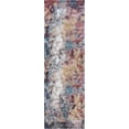 thumbnail image 3 of Shag 2x8 Area Rug Thick (2'2'' x 7'3'') Abstract Multi-Color Indoor Runner Easy to Clean, 3 of 8