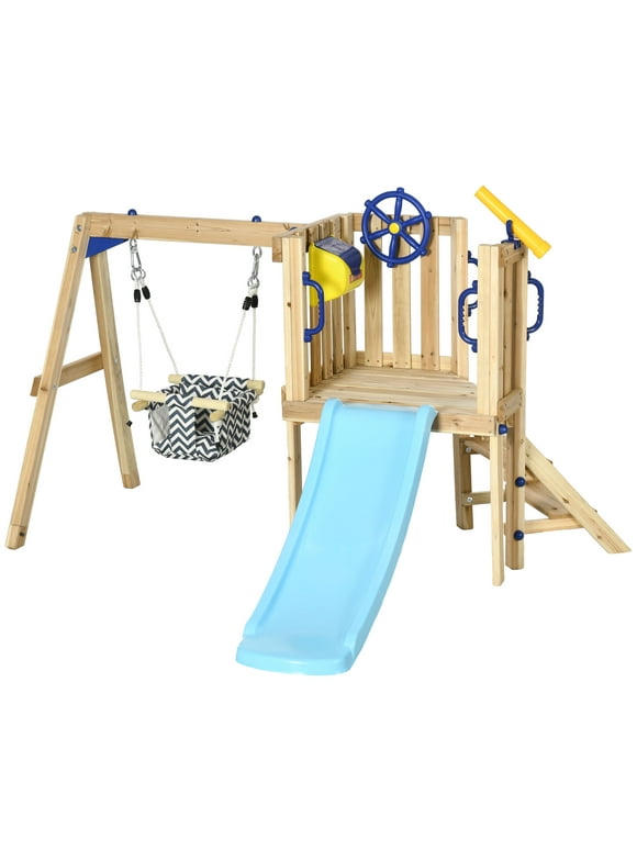Wooden Swing Sets in Swing Sets