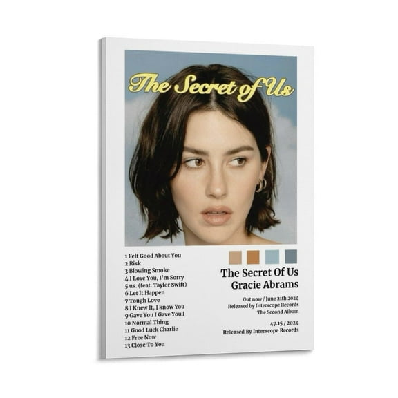 Album Gracie Abrams The Secret of Us Poster Canvas Wall Art Posters For Room Aesthetic And Decor 2 Poster Unframed 16x24inch(40x60cm)