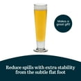 thumbnail image 3 of Libbey Stockholm Pilsner Beer Glasses Set of 4, 14.5oz, Tall, Slender Pint Glasses for Pilsner, Kolsch, Lager, and More, Unique Beer Gift Set, 3 of 3