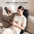 thumbnail image 5 of HOMEMASSA Shiatsu Back Massager with Heat,Deep Tissue Kneading Massage Seat Cushion Electric Chair Pad,Father's Day Gifts - Black, 5 of 12