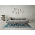 thumbnail image 3 of Ahgly Company Indoor Rectangle Persian Light Blue Traditional Area Rugs, 6' x 9', 3 of 4