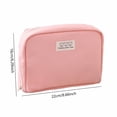 thumbnail image 3 of Cartuchera Estuche de lona para lápices Bolsa de cosméticos multicapa con cremallera de gran capacidad (rosa) Wdftyju Libre de BPA, 3 of 3
