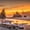 Olympic National Park I, variant on Elephant Stock Jerusalem Sunset Cityscape Wall Art - Horizontal Multi Panel Canvas - Living Room Wall Decor - Places Multi Panel - Orange And Brown Decor - 74" x 48"