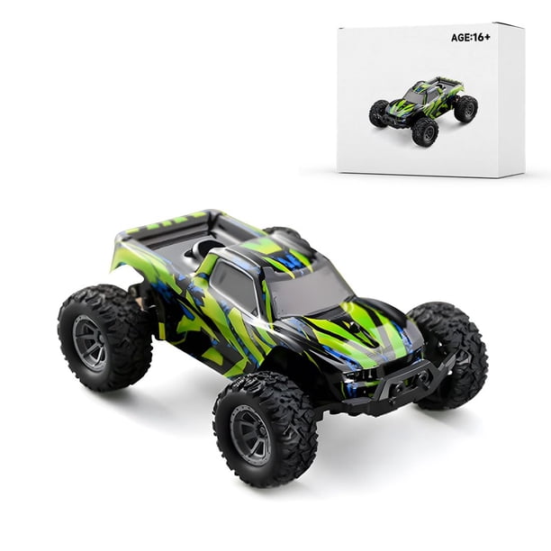 Generic 802 High-Speed RC Mini Electric Drift Off-Road Vehicle Model, 1/32 2.4G Electric Vehicle Model with Wireless Remote Control and Realistic Design, for Adults (RTR Version/Green), Medium