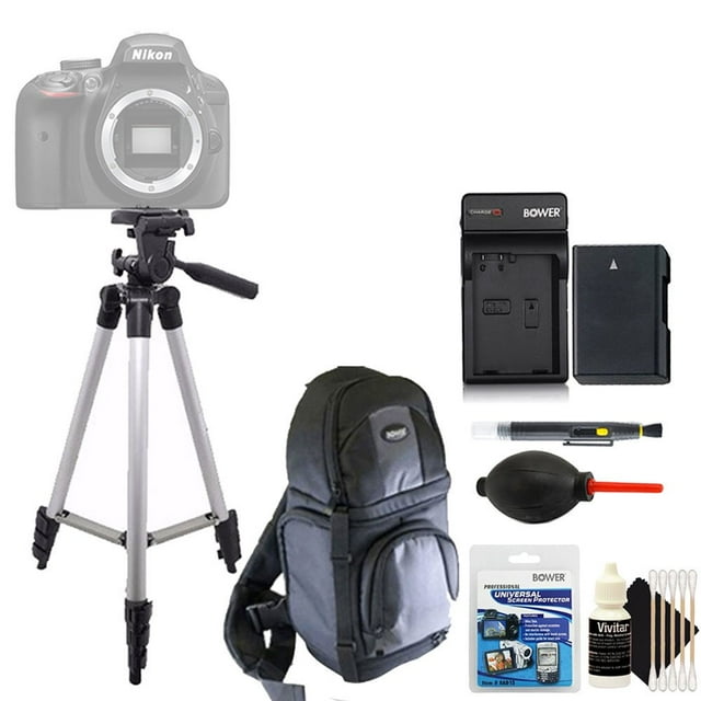 Batería de repuesto Tripod Tall + EN-EL14 para cámara réflex digital
