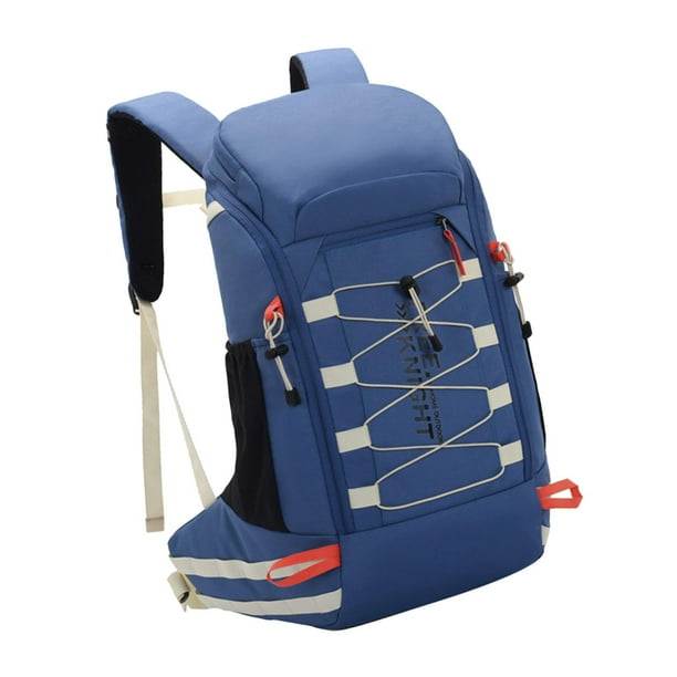 Mochila de senderismo para hombre, bolsa deportiva con funda impermeable, 40 l, ideal para escalada y excursiones. Azul