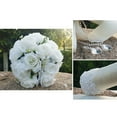 thumbnail image 5 of AZXY Artificial Flower Bouquet,Artificial Roses,Fake Flowers Clearance,Faux Flowers for Wedding Indoor Decoration, 5 of 6