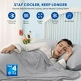 thumbnail image 2 of Cooling Blankets for Hot Sleepers - Summer Blanket Thin Lightweight Breathable Soft Double Side Enhanced Cooling for Bed Couch Sofa, Keep Cool for Night Sweats (Grey, 60 x 80 inches), 2 of 7