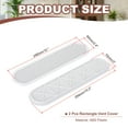 thumbnail image 2 of Uxcell Oval Ventilation Grille, Plastic Air Vent Cover Louvered Ventilation Cover Mesh Air Vent for Cabinet White, 2 of 7