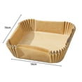 thumbnail image 5 of 100x Square Air Fryer Disposable Paper Liner Non-stick Waterproof Baking Cooking, 5 of 5