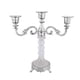 thumbnail image 5 of Candelabro de 3 brazos, elegante candelabro romántico de metal y cristal. Plata, 5 of 9