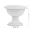 thumbnail image 2 of OULII Vintage White Roman Column Flowerpot Plastic Planter for Home Decoration, 2 of 8