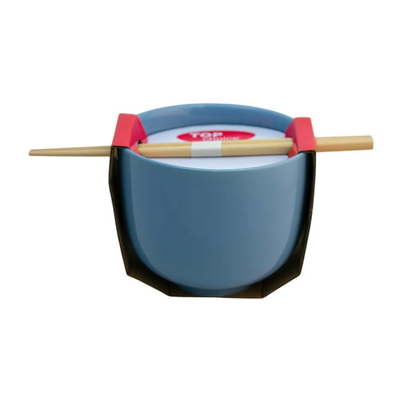 Tazón Top Choice de Cerámica con Palillos Color Azul para Ramen 600 Ml