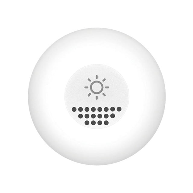 Tuya Zigbee Capteur de Lumière Intelligent Capteur de Luminosité de la Lumière Rapports en Temps Réel Automatisation Intelligente de la Lumière Télécommande Contrôle par Application,1x Capteur de Lumière,Blanc