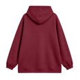 thumbnail image 3 of Womens Oversized Hoodies Satin lined Hoodies Oversized Sweatshirt Fall Sweaters Casual Y2K Jacket Clothes, XL, 3 of 4
