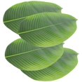 thumbnail image 2 of 4pcs Artificial Banana Leaves Faux Leaves Hawaiian Luau Party Decorative Leaves, 2 of 4