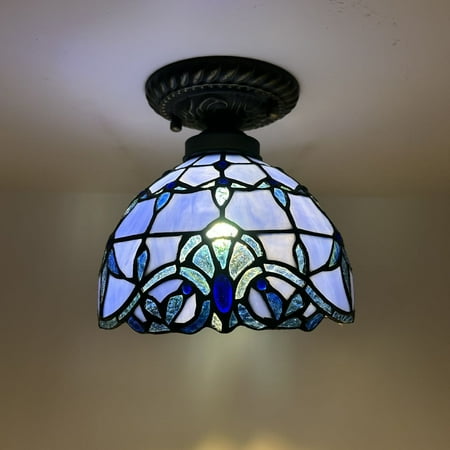 

Blue Stained Glass Baroque Style