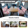 thumbnail image 3 of Aplkyhs Pink Flower RV Dinette Cushions Comfortable RV Dinette Cushion Covers for Women Couch Cushion Covers Universal Loveseat Sofa Chair Cover Furniture Protector Camper Must Haves, 3 of 7
