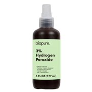 Biopure 3% Hydrogen Peroxide, 6-oz. Spray Bottle First Aid (Perfect for Travel)