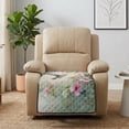 thumbnail image 4 of ZIATUBLES Hummingbird Pink Flower Print Recliner Chair Slipcover, Anti-Slip Washable Furniture Protector for Reclining Couch Seat Cushion, Pet Dog Cat Friendly Living Room Decor Accessory, 4 of 8