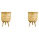 thumbnail image 2 of Soporte de maceta de mimbre tejido a mano Cateissary cesta de almacenamiento rústica tipo sarga S, 2 of 6