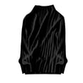 thumbnail image 4 of ManxiVoo Half High Collar Knit Sweater For Women Slim Fit Long Sleeve Soft Pullover Versatile Staple Chic Simplicity M Size Black, 4 of 5