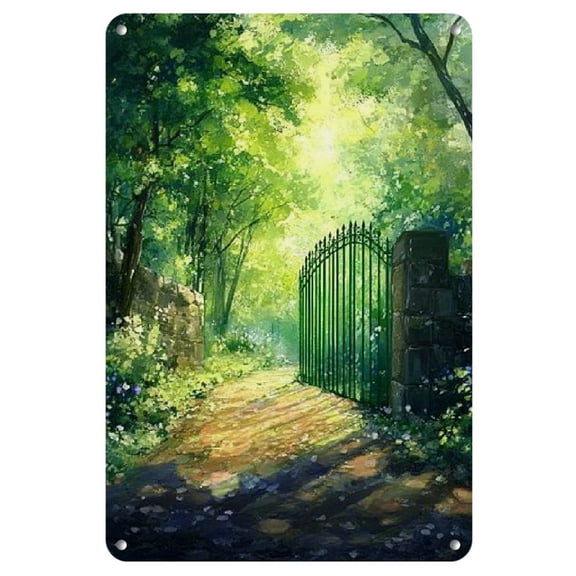 Frameless Iron Comic Art Painting, 8x12 inches - Perfect for Home Decor & Gifts