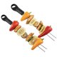 thumbnail image 5 of SOPOTUTU 6Ud Barbecue Skewers De Inoxidable Con Mango Plástico Negro Para Uso En, 5 of 8