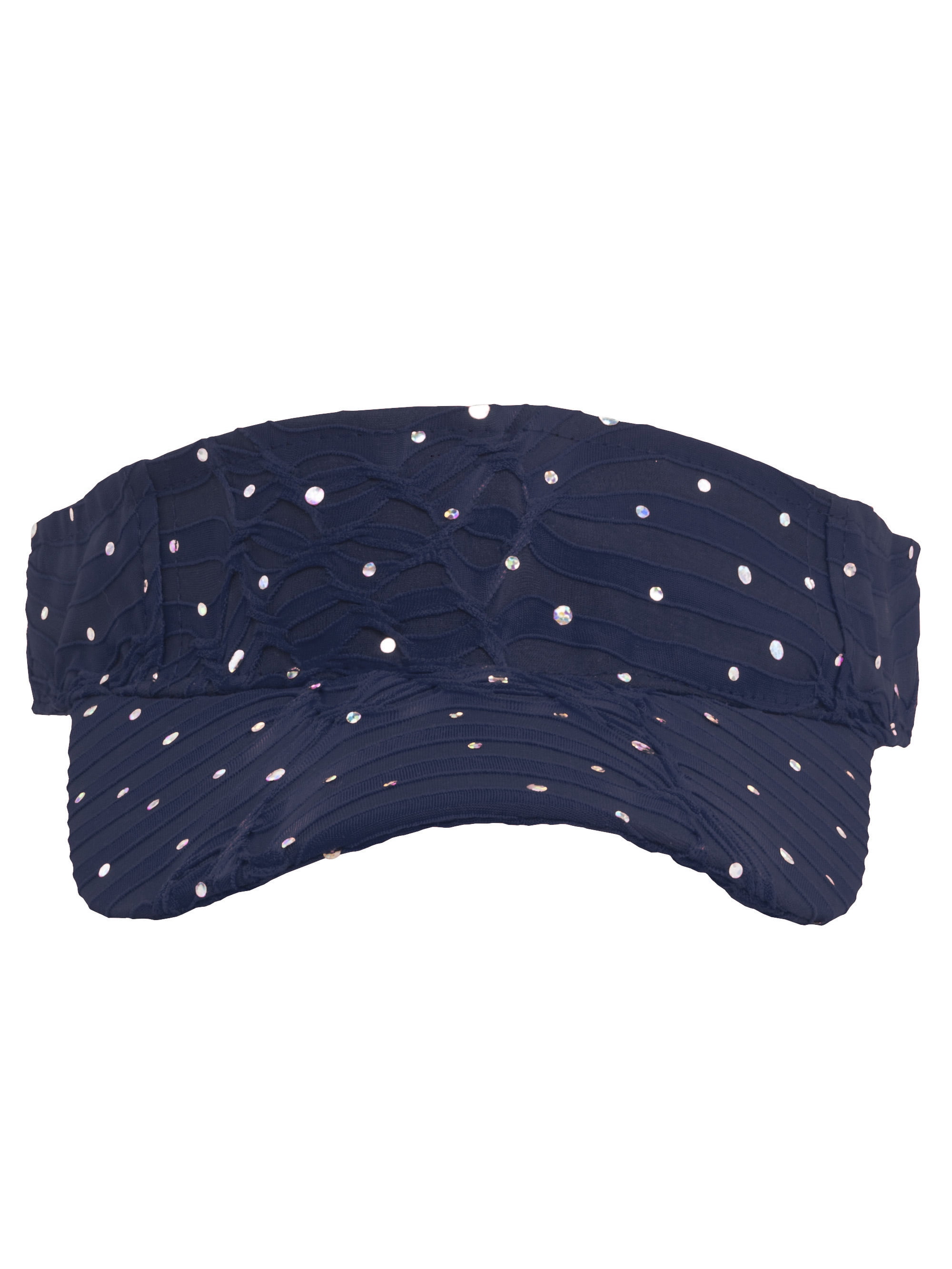 Glamorous Navy Rhinestone Embellished Visor Navy Blue Visor With Bling - Etsy main image 3