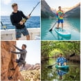 thumbnail image 4 of INGEAR Men's Lightweight SPF 50+ UV Protection Hoodie, Long Sleeve Rashguard with Pocket, , Bright Tiedye , M, 4 of 7