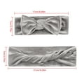 thumbnail image 3 of Dido Mother-child Headbands Knotted Baby and Mommy Bandeaux Pleuche Elastic Bowknot Headwraps, 3 of 9