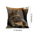 thumbnail image 5 of 45x45 Cm Cute Animals Print Decorative Pillow Set, Charming Cushions For Bedroom And Living Room, Cozy Sofa Cushions To Brighten Up Home Spaces, Fun Decorative Pillows For Living Areas, 5 of 6