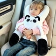 thumbnail image 5 of DLMCUH Car Sleeping Pillow,4‑7 Ages Purple Rabbit H‑Shape Cushion With Safety Belt Protector, Machine Washable Compressible Travel Gadget,for Vehicle Neck Back Relax Protection, 5 of 5
