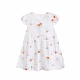thumbnail image 1 of adviicd Robe de Printemps pour Filles Robes à Manches Courtes d'Été en Coton Décontracté Robe Tournoyante F,110, 1 of 3