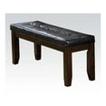 thumbnail image 1 of Acme Furniture Tufted Faux Leather Dining Room Bench, 1 of 1