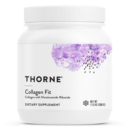 Thorne Collagen Fit  Unflavored Collagen Peptides Powder with Nicotinamide Riboside -15g of Collagen Peptides and 14g Protein per serving  NSF Certified for Sport  17.8 Oz  30 servings