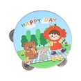thumbnail image 2 of Panderetas de mano de madera, juguete educativo, juguete de aprendizaje para niños, pandereta de mano, campana de tambor para juegos, fiestas, regalos 15 centímetros, 2 of 10