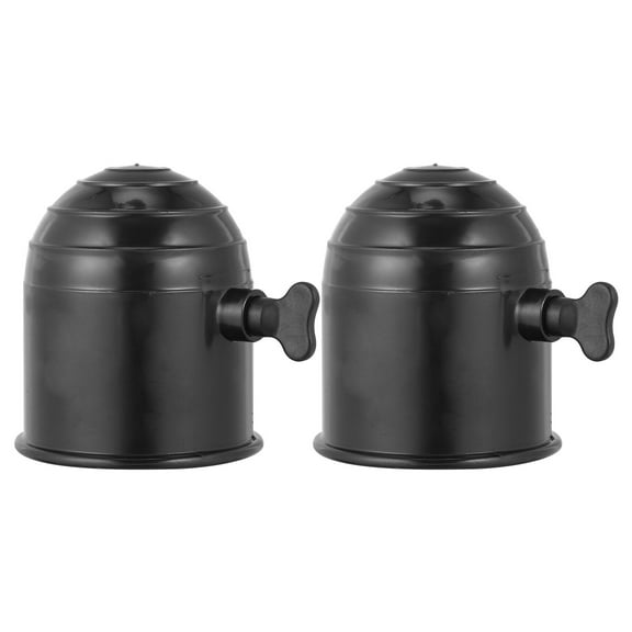 SWETRACE 2Pcs Black Plastic Trailer Hitch Ball Cover For Towing Hook Cover Protective Cap Outdoor Travel