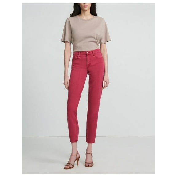 J BRAND Womens Purple Stretch Zippered Pocketed Straight leg Jeans 26