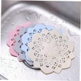 thumbnail image 3 of 4 pcs Sink Strainer Plug Bathtub Sink Drain Strainer Cover Shower Drain Cover Flower Drain Cover Shower Drain Hair Tub Protector Hair Catcher Sink Stopper Floor Drain Cover Pool, Beige, 3 of 5