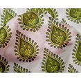 thumbnail image 5 of oneOone Silk Tabby Olive Green Fabric Block Craft Projects Decor Fabric Printed By The Yard 42 Inch Wide-J6, 5 of 5
