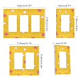thumbnail image 2 of Yayeee Rocker Switch Wall Plate 2-Gang 4.7"x4.6" Home Decorative Outlet Cover, White Stars, 2 of 6