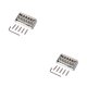 thumbnail image 4 of Yuarrent Guitar Bridge Hard Tail Sturdy Frame Tool Plated Replaced Saddle Gasket Metal Electric Tremolo Part Professional Installed 2piezas, 4 of 6